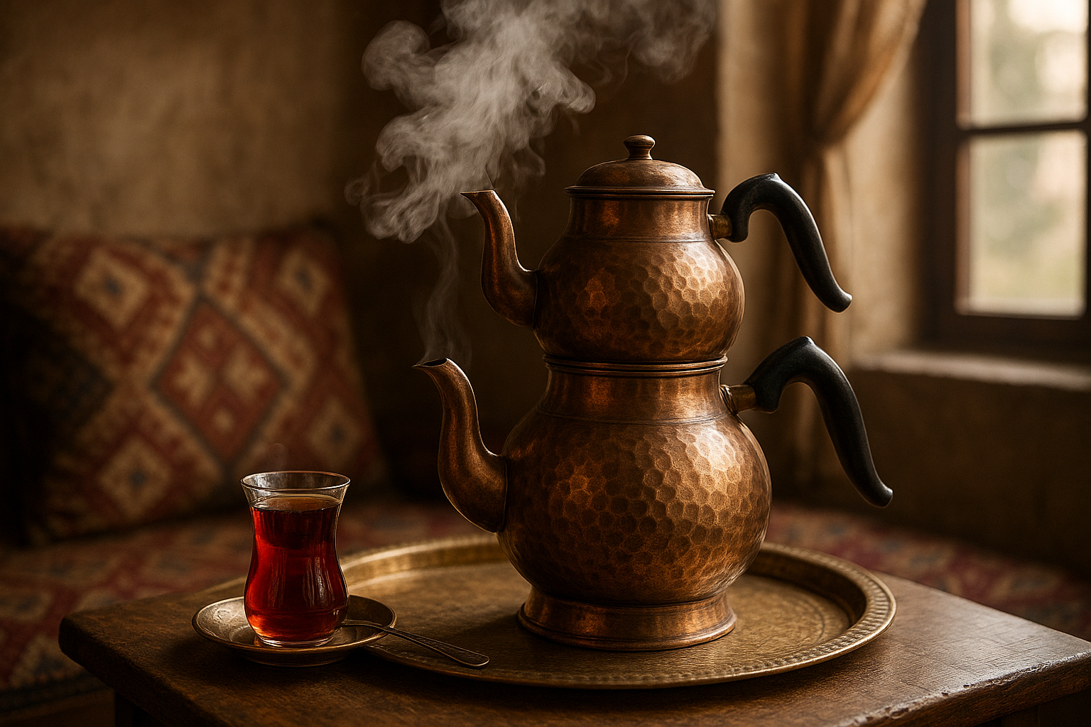 Geleneksel Türk çayı demleme